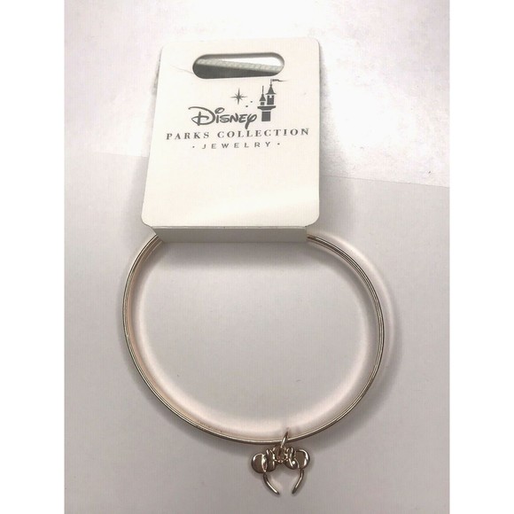 Disney Jewelry - Disney Parks Minnie Ears Engraved  "ON Disney DAYS WE WEAR EARS" Bangle Bracelet